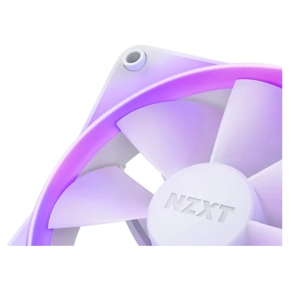 NZXT F120 RGB RF-R12TF-W1 Beyaz 12 cm 3'lü Kasa Fanı - Görsel 3