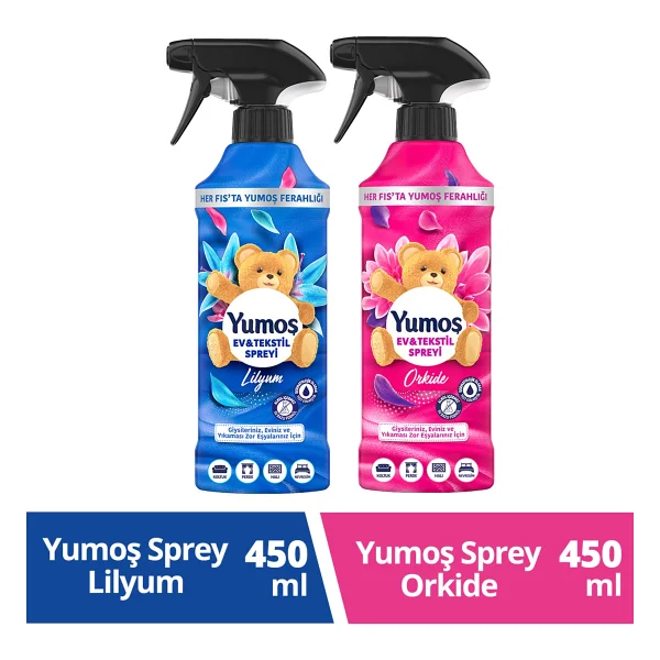 Yumoş Ev ve Tekstil Spreyi Lilyum 450 ml X1 Yumoş Ev ve Tekstil Spreyi Orkide 450 ml X1 - Görsel 6