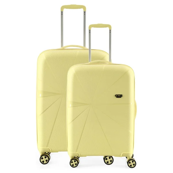 ÇÇS 5264 Polipropilen Mor Orta + Büyük Boy 2'li Valiz Seti - Görsel 2