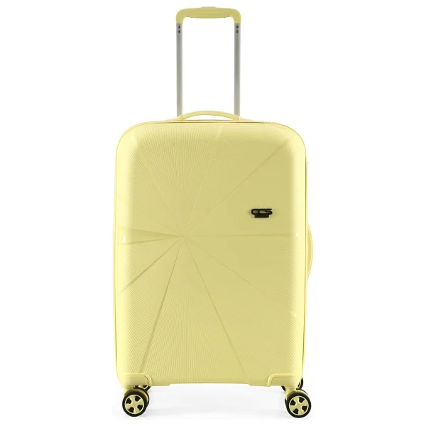 ÇÇS 5264 Polipropilen Sarı Kabin + Büyük Boy 2'li Valiz Seti - Görsel 2
