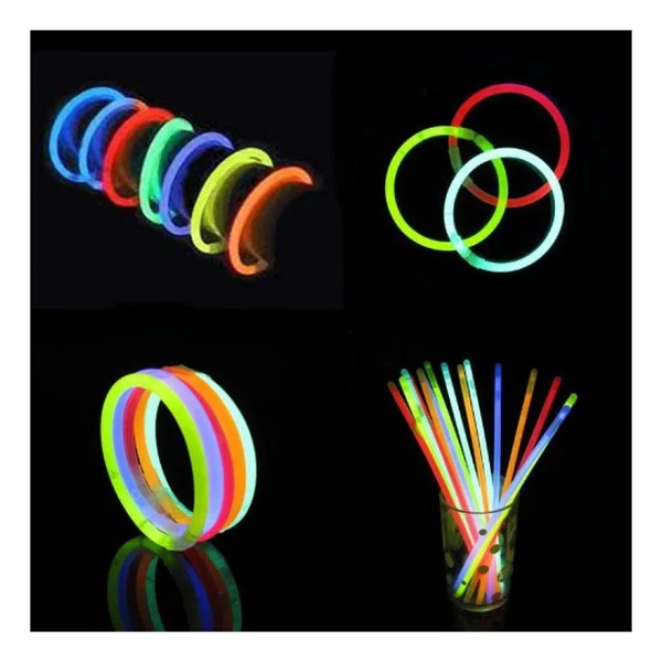 Glow Fosforlu Neon Bileklik 50 Adet - Görsel 3