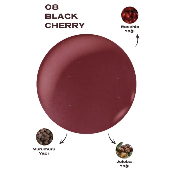 Golden Rose Sweet Kiss 08 Black Cherry Dudak Yağı - Görsel 3