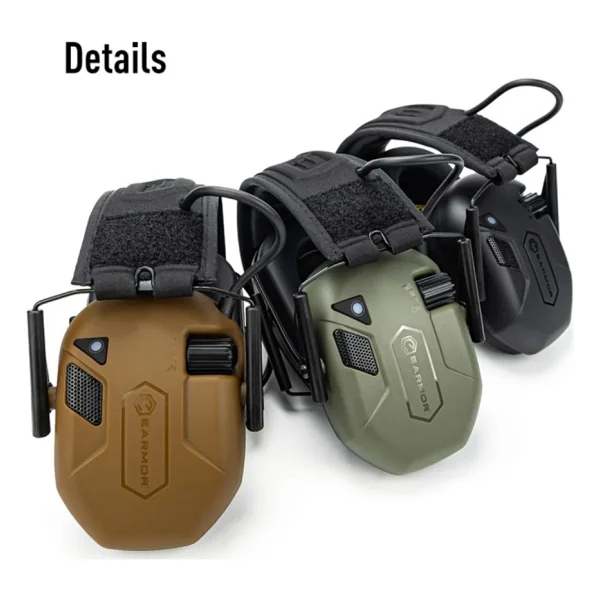 Earmor M300A Elektronik Atış Kulaklığı Kulak Koruması (Coyote Brown) Kahverengi M300A-CB - Standart - 1 Adet - Görsel 2