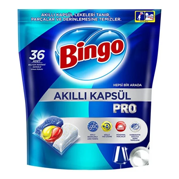 Bingo Akıllı Kapsül Pro Bulaşık Makinesi Tableti 36'lı - Görsel 3