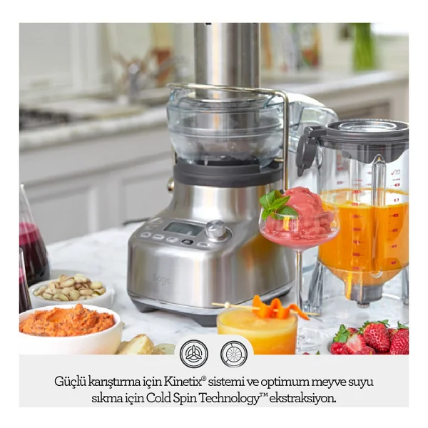Sage SJB815 3X Bluıcer Pro 1350 W Katı Meyve Sıkacağı - Görsel 10
