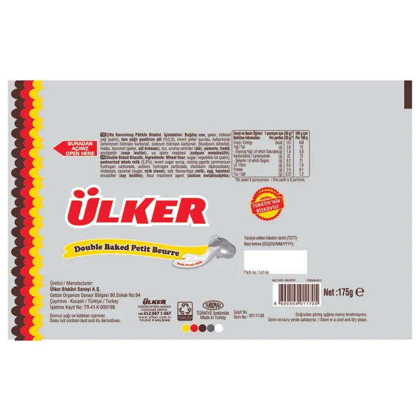 Ülker Pötibör Çifte Kavrulmuş Bisküvi 175 gr - Görsel 3