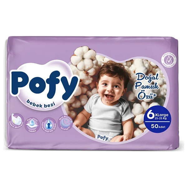 Pofy 6 Numara X Large 50'li Bebek Bezi - Görsel 3