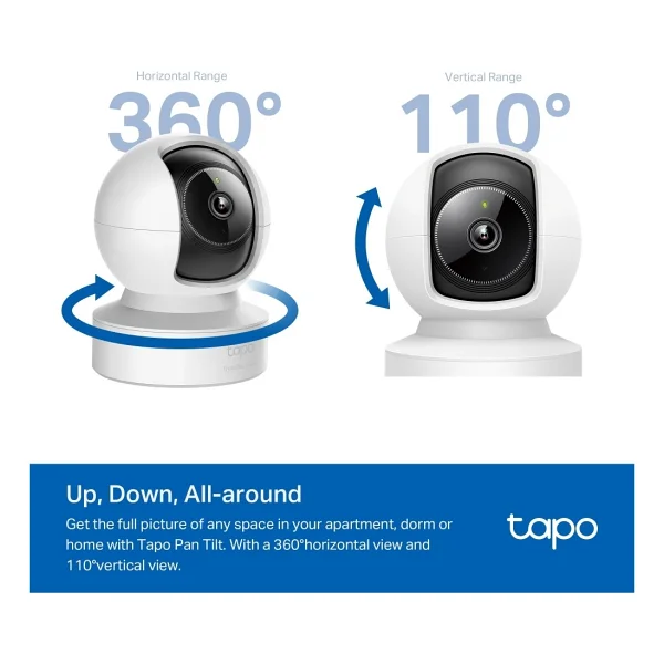 TP-Link Tapo C222 2K 4 MP 360 Derece Gece Görüşlü IP Wi-Fi Güvenlik Kamerası - Görsel 5