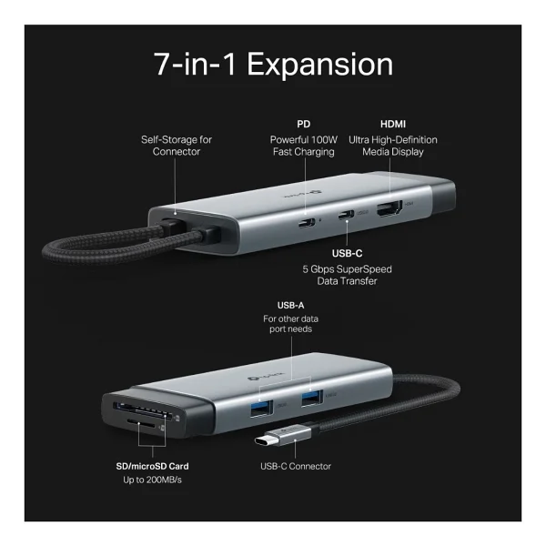 TP-Link UH7020C Laptop Docking Station - Görsel 10
