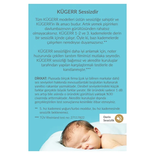 Kügerr F10 60 cm Duvar Tipi Davlumbaz - Görsel 7
