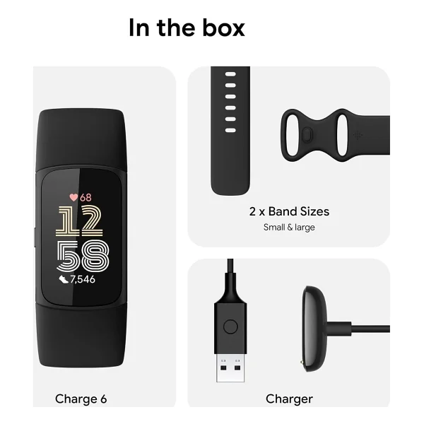 Google Fitbit Charge 6 Siyah Akıllı Bileklik - Görsel 8