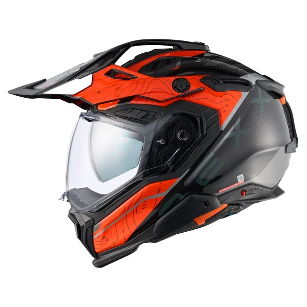 Nexx X.WED 3 Furka Turuncu Gri Cross Motor Kaskı - Görsel 6