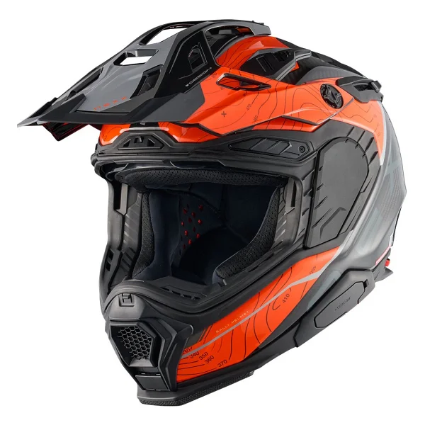 Nexx X.WED 3 Furka Turuncu Gri Cross Motor Kaskı - Görsel 5