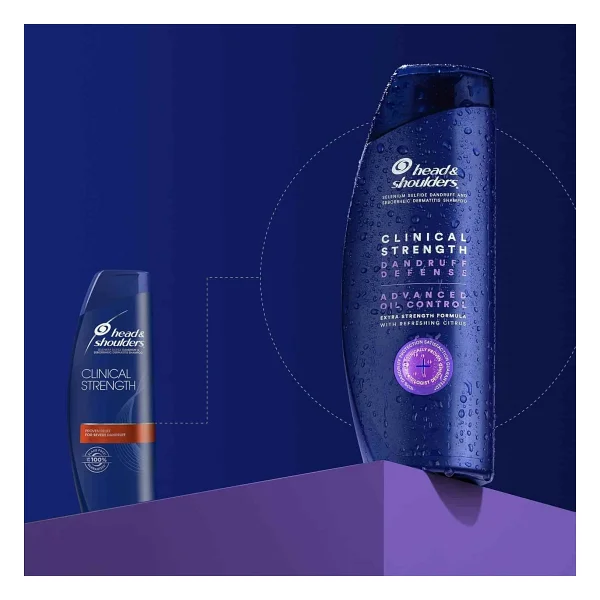 Head & Shoulders Clinical Strength Kepek Savunma ve Yağ Kontrol 400 ml 2 Adet Şampuan - Görsel 3
