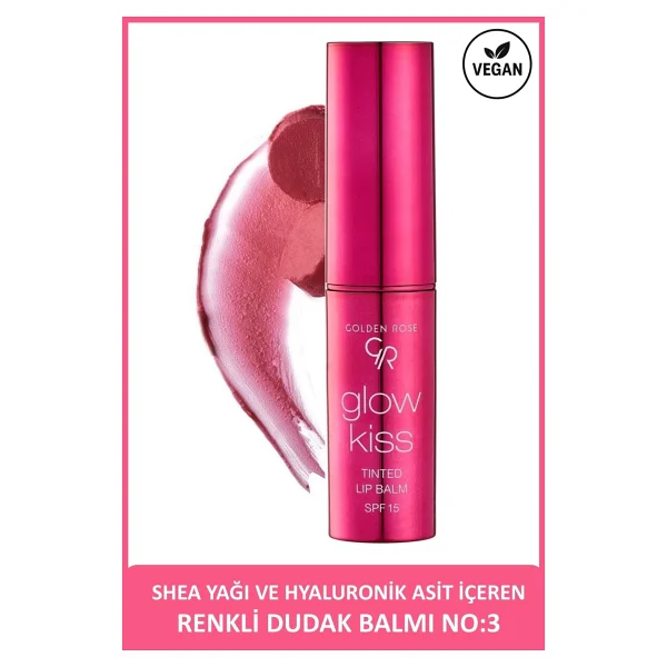 Golden Rose Glow Kiss No:05 - No: 01 - No: 03 Renkli Dudak Nemlendirici Seti - Görsel 4