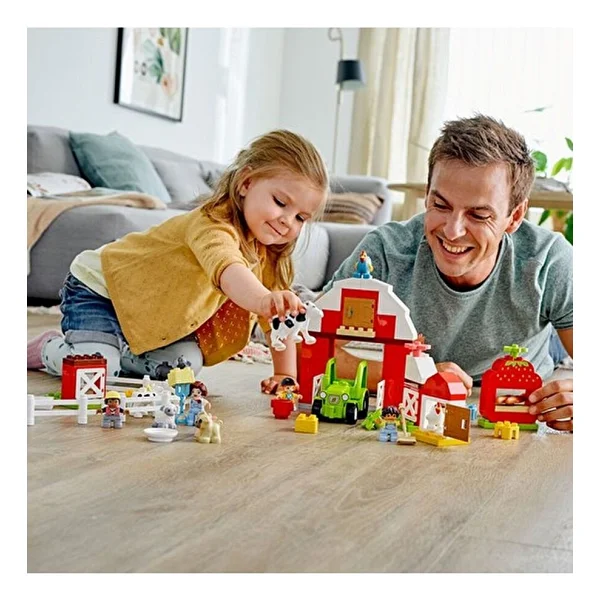 Lego 10952 Duplo Town Ahır, Traktör ve Çiftlik Hayvanı Bakımı - Görsel 5