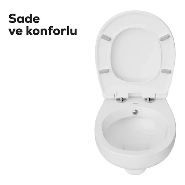Creavit Perla TP320 Kapak Hariç Asma Klozet - Görsel 5