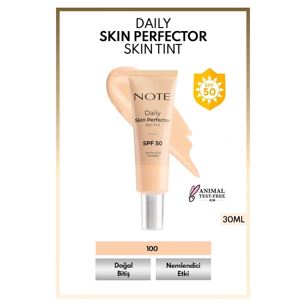 Note Daily Skin Perfector Skin Tint SPF 50 30 ml Krem Fondöten - Görsel 6