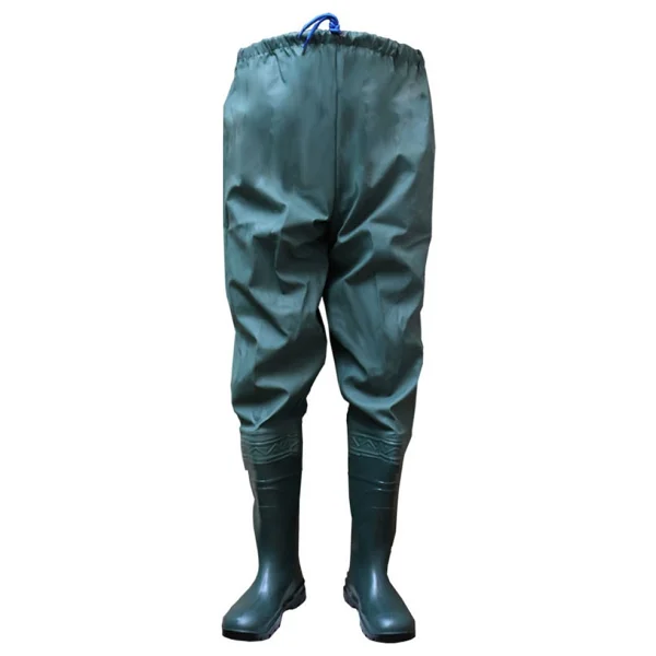 Go-Out Balıkçı Çizme, Çizmeli Pantolon, 55 Mikron Dikişsiz Avcı Balıkçı Pantalon - 42 - Haki - Görsel 3
