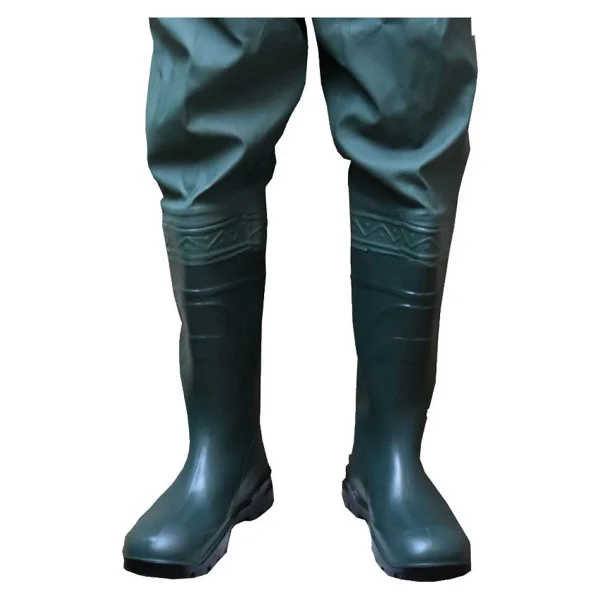 Go-Out Balıkçı Çizme, Çizmeli Pantolon, 55 Mikron Dikişsiz Avcı Balıkçı Pantalon - 42 - Haki - Görsel 4
