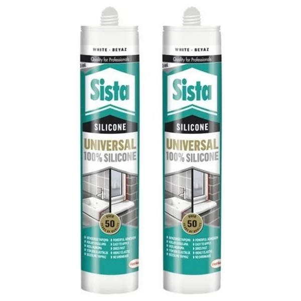 Sista Üniversal Silikon Beyaz 280ML 2 Adet - Görsel 3