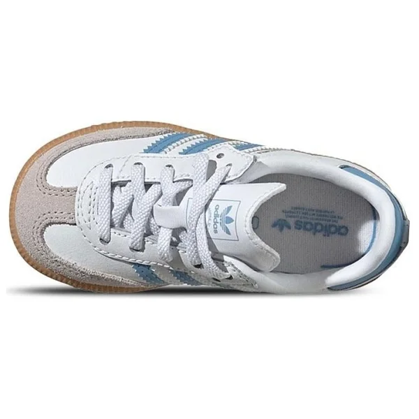 Adidas Samba OG Comfort Closure EL I JQ3193 Beyaz-Mor Bebek Spor Ayakkabı - Görsel 2