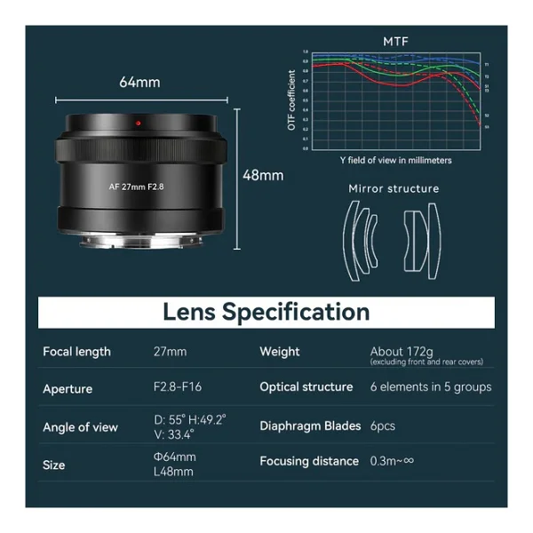 7Artisans AF 27mm f/2.8 Lens - Görsel 3