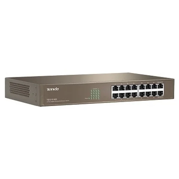 Tenda TEG1016D 16 Port 10/100/1000 Yonetilemez Rack Mount Switch - Görsel 3