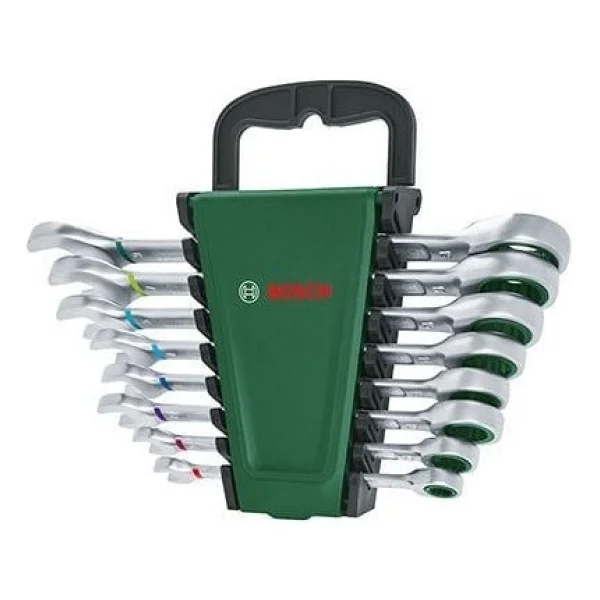 Bosch Cırcırlı Kombine Anahtar Seti 8 Parça - Yeşil - Görsel 4