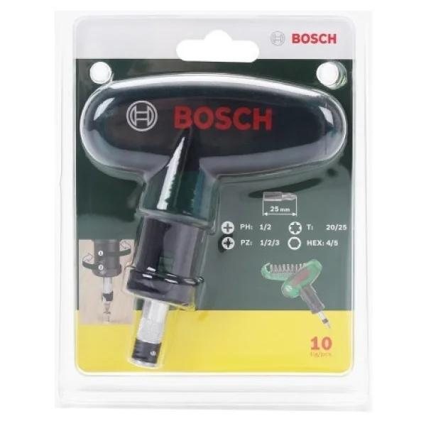 Bosch 2607 10 Parça Cırcırlı Cep Tornavidası - Görsel 2