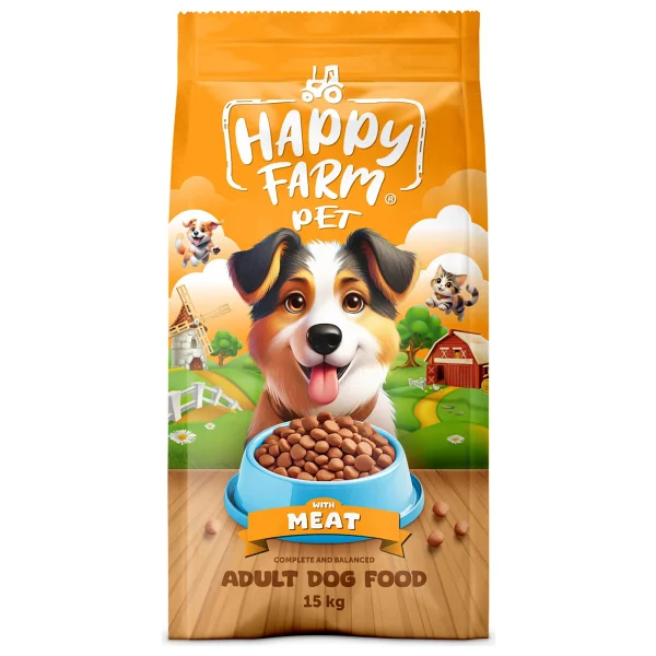 Happy Farm Kuzu Etli 15 kg Yetişkin Köpek Maması - Görsel 9
