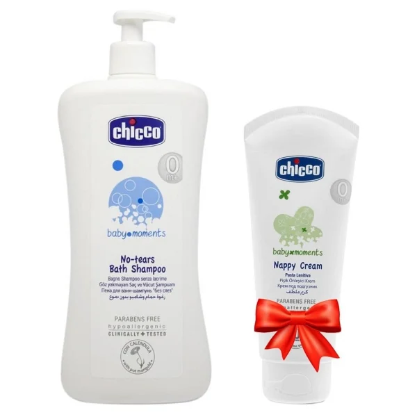 Chicco Göz Yakma. yan Saç ve Vücut Şampuanı 750ML + Chicco Pişik Önleyici Krem 100ML - 0 - 6 Yaş - Çok Renkli - Görsel 2