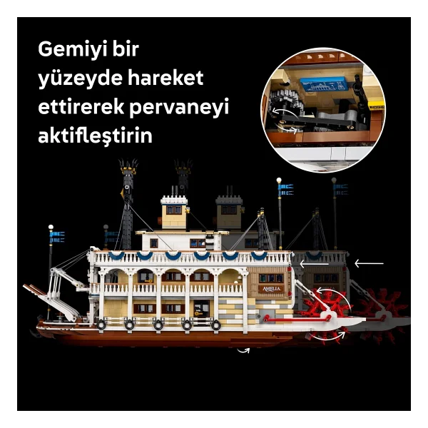 Lego 21356 Ideas Buharlı Nehir Gemisi - Görsel 5