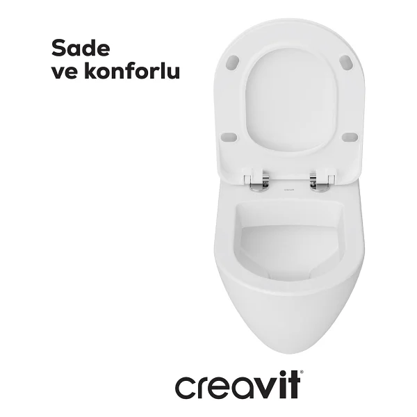 Terra Duroplast Yavaş Kapanan Klozet Kapaklı Beyaz Set - Kırmızı - Görsel 2