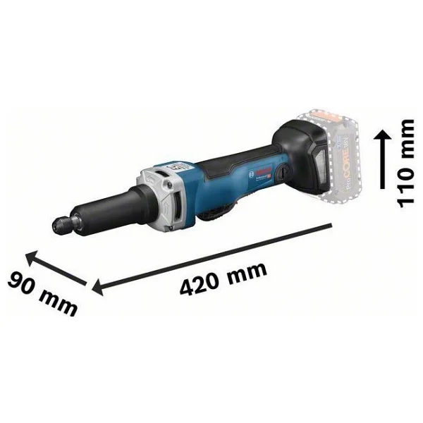 Bosch GGS 18V-23 PLC Tek Akülü 4 Ah Kalıpçı Taşlama Makinesi - Görsel 2