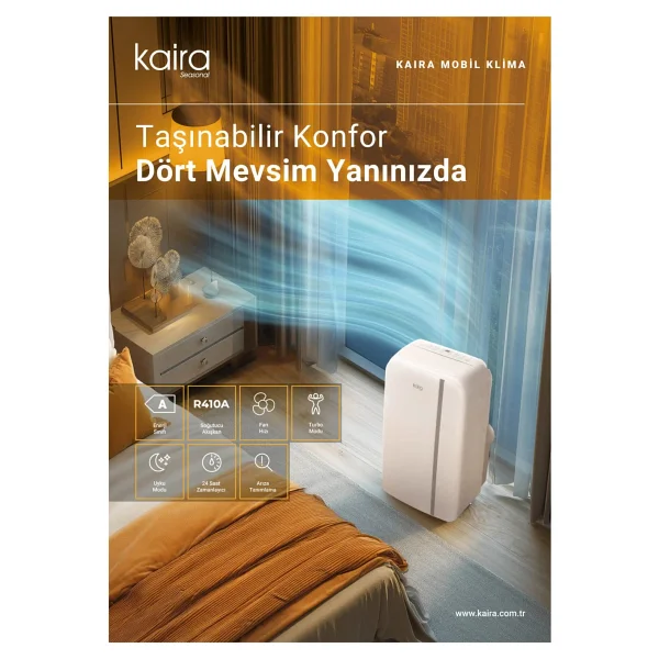 Kaira DPCY35BK 12000 BTU Mobil Klima - Görsel 3