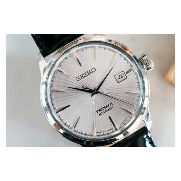Seiko Presage Cocktail Time SRPB43 Deri Kordon Siyah Erkek Kol Saati - Görsel 3