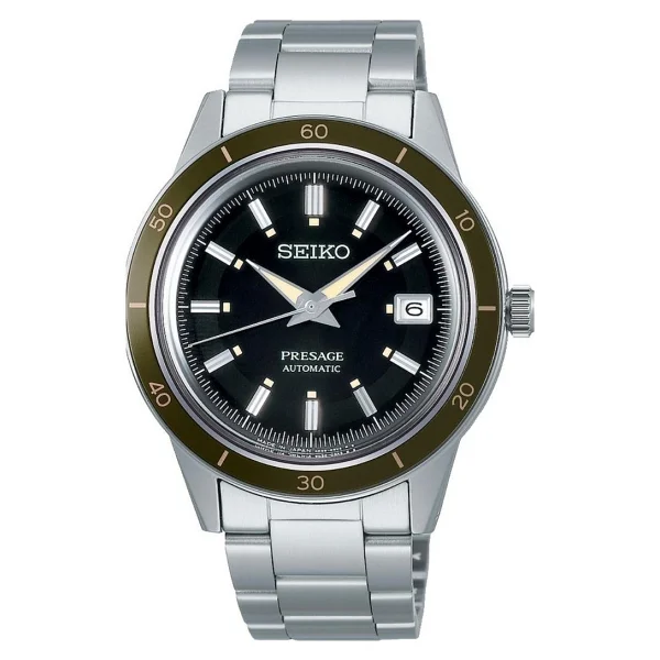 Seiko Presage Style60's SRPG07 Çelik Kordon Siyah Erkek Kol Saati - Görsel 2