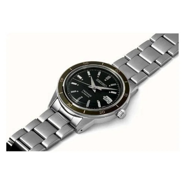 Seiko Presage Style60's SRPG07 Çelik Kordon Siyah Erkek Kol Saati - Görsel 3