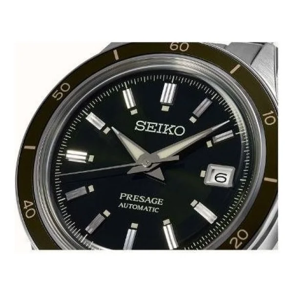 Seiko Presage Style60's SRPG07 Çelik Kordon Siyah Erkek Kol Saati - Görsel 4