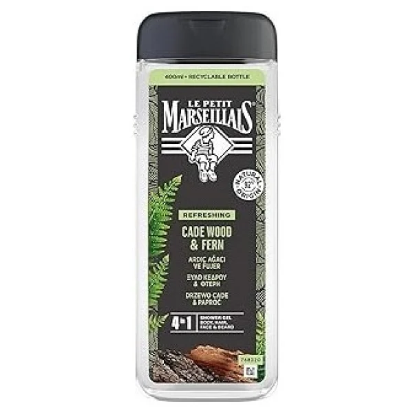 Le Petit Marseillais For Men Ardıç Ağacı Ve Fujer 400 ml Şampuan ve Duş Jeli - Görsel 8