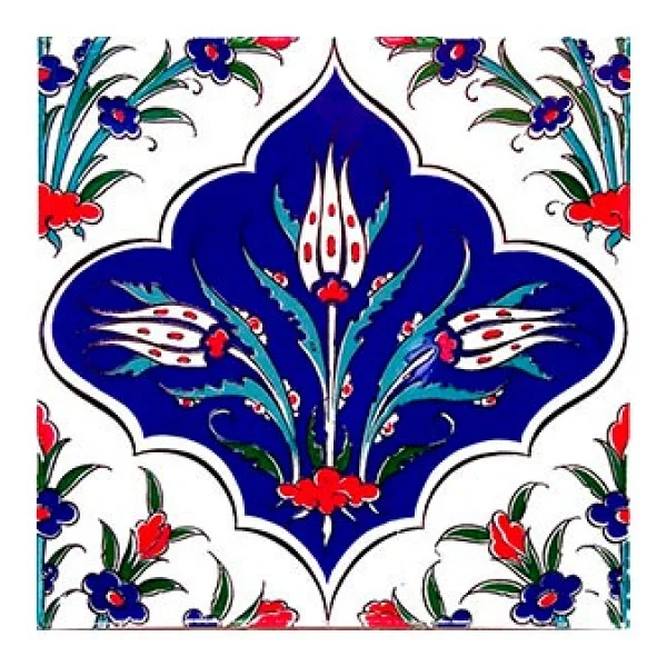 Armada Çini 20x20 Cm Ac 45 Kütahya Çinisi İznik Desenli Çini Karo - Görsel 4