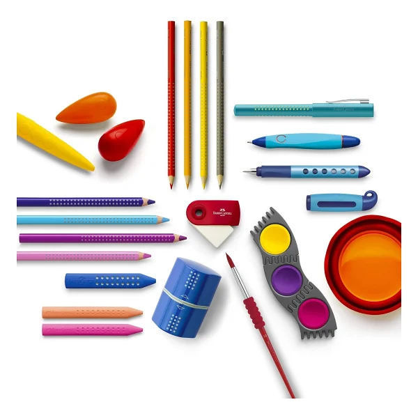 Faber-Castell Grip Jumbo Silinebilir 12'li Mum Boya - Görsel 6