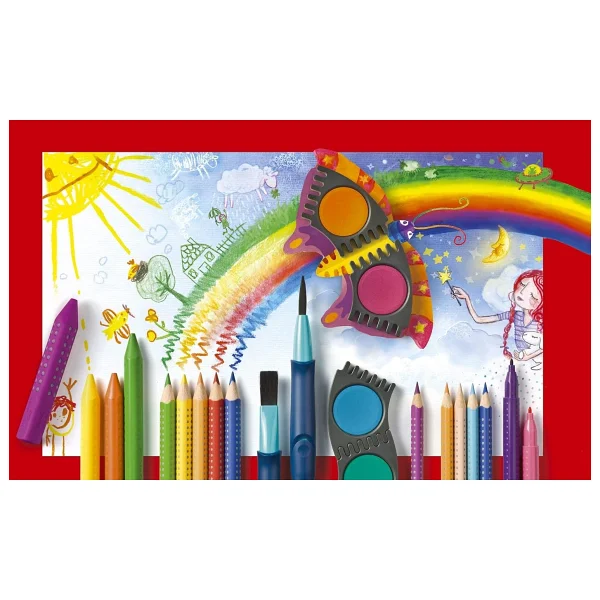 Faber-Castell Grip Jumbo Silinebilir 12'li Mum Boya - Görsel 7