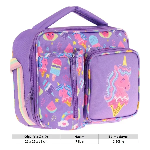 Kaukko Kids L7224 Leather Unicorn Beslenme Çantası - Görsel 4
