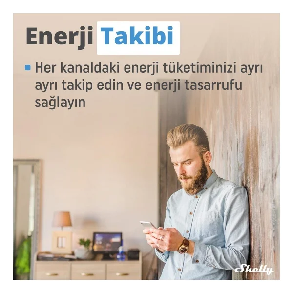 Shelly 2PM Gen3 Wi-Fi Akıllı Röle - Görsel 5
