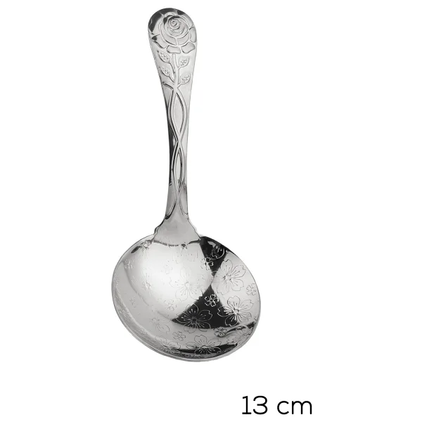 Porsima 5216 Metal Gümüş 2li Sos Kaşığı 13CM - Görsel 4