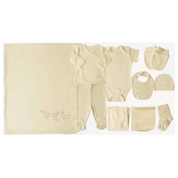 Kitikate Organik New Basic 10'lu Hastane Çıkış Seti Natural - 0 - 1 Ay - Naturel - Görsel 2