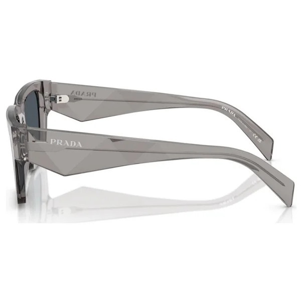 Prada PR A06S 16Z70B Transparent Dark Grey Erkek Güneş Gözlüğü - Görsel 2