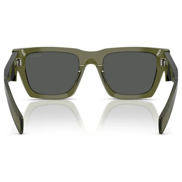 Prada PR A06S 25A40L Transparent Military-Dark Grey Erkek Güneş Gözlüğü - Görsel 3